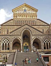 Italien, Amalfi, Dom, Giebel mit Treppe